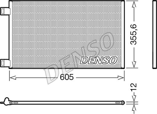 Denso DCN23041 - Kondenser, kondisioner furqanavto.az