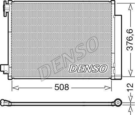 Denso DCN23052 - Kondenser, kondisioner furqanavto.az