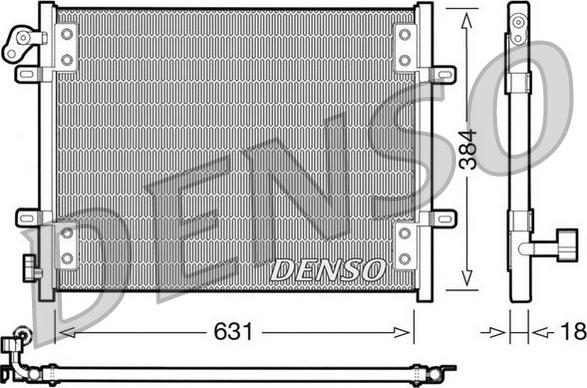 Denso DCN23002 - Kondenser, kondisioner furqanavto.az