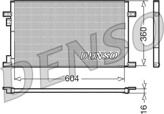 Denso DCN23019 - Kondenser, kondisioner furqanavto.az