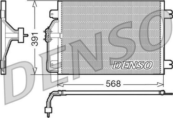 Denso DCN23010 - Kondenser, kondisioner furqanavto.az