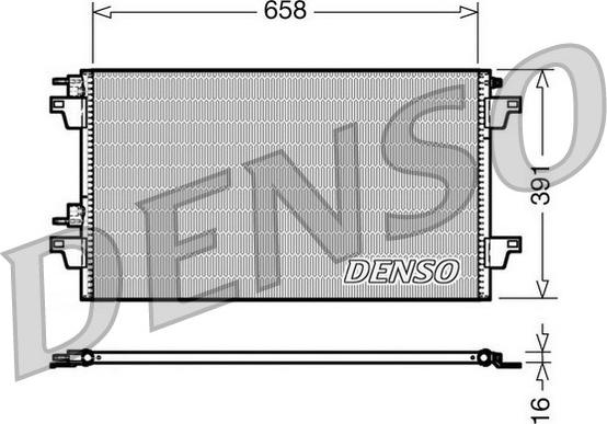 Denso DCN23018 - Kondenser, kondisioner furqanavto.az