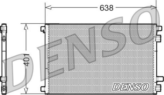 Denso DCN23012 - Kondenser, kondisioner furqanavto.az