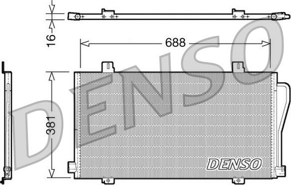 Denso DCN23017 - Kondenser, kondisioner furqanavto.az