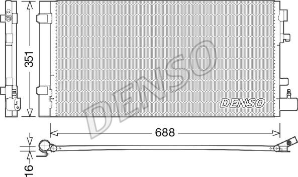 Denso DCN23031 - Kondenser, kondisioner furqanavto.az