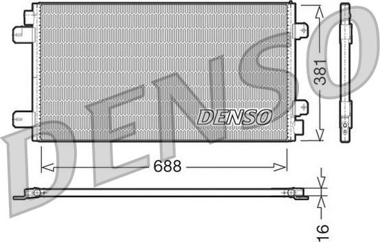 Denso DCN23024 - Kondenser, kondisioner furqanavto.az