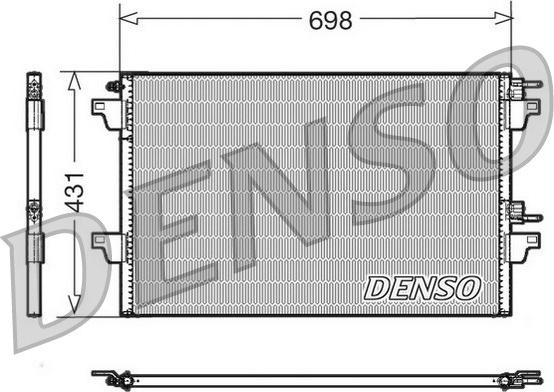 Denso DCN23022 - Kondenser, kondisioner furqanavto.az