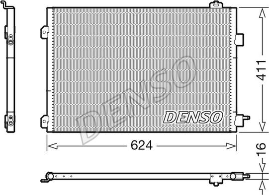 Denso DCN23027 - Kondenser, kondisioner furqanavto.az