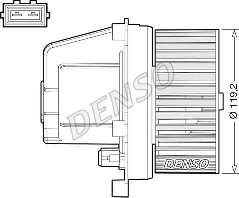 Denso DEA33003 - Daxili üfleyici furqanavto.az