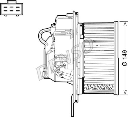 Denso DEA32005 - Daxili üfleyici furqanavto.az