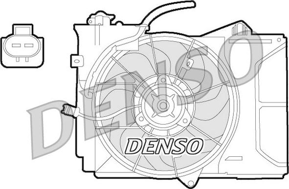 Denso DER50001 - Fen, radiator furqanavto.az