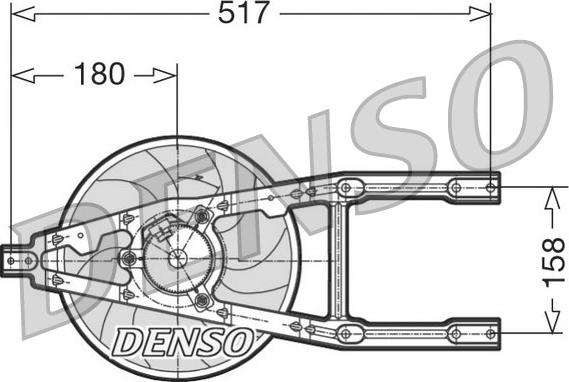 Denso DER09012 - Fen, radiator furqanavto.az