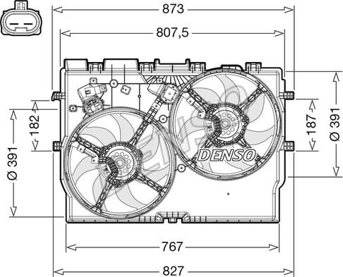 Denso DER09310 - Fen, radiator furqanavto.az