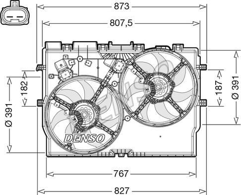 Denso DER09311 - Fen, radiator furqanavto.az