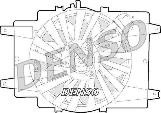 Denso DER01008 - Fen, radiator furqanavto.az
