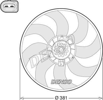 Denso DER02006 - Fen, radiator furqanavto.az