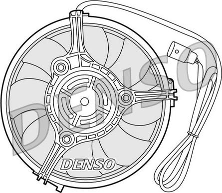 Denso DER02001 - Fen, radiator furqanavto.az