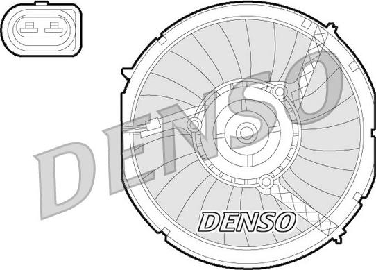 Denso DER02003 - Fen, radiator furqanavto.az