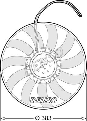 Denso DER02007 - Fen, radiator furqanavto.az