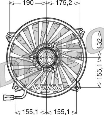 Denso DER07005 - Fen, radiator furqanavto.az