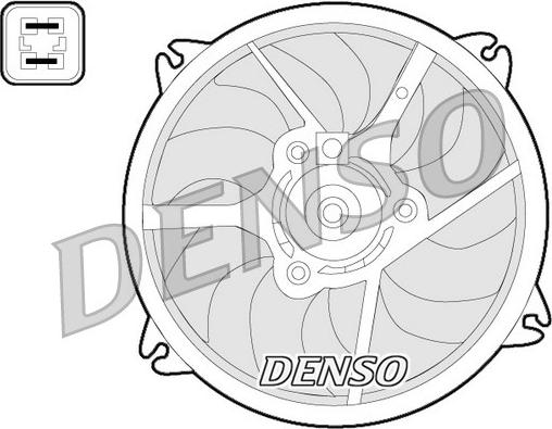 Denso DER07006 - Fen, radiator furqanavto.az