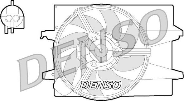 Denso DER10004 - Fen, radiator furqanavto.az