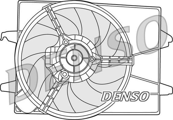 Denso DER10003 - Fen, radiator furqanavto.az