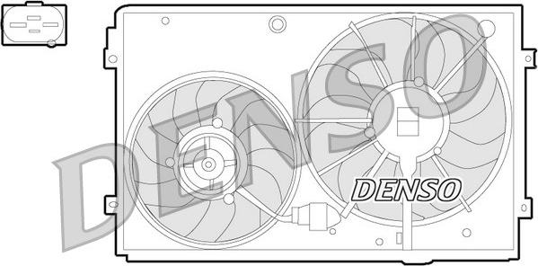 Denso DER32011 - Fen, radiator furqanavto.az