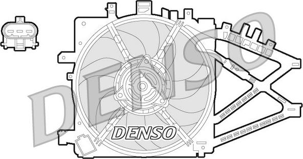 Denso DER20014 - Fen, radiator furqanavto.az