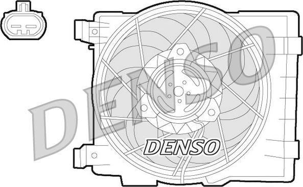 Denso DER20015 - Fen, radiator furqanavto.az