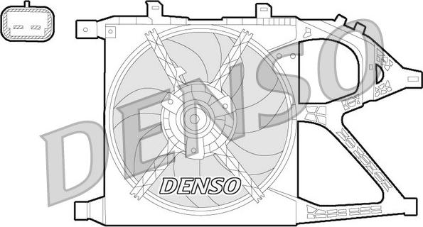 Denso DER20016 - Fen, radiator furqanavto.az