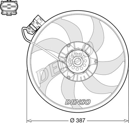 Denso DER20017 - Fen, radiator furqanavto.az