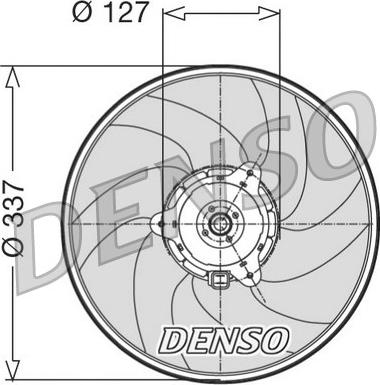 Denso DER21004 - Fen, radiator furqanavto.az