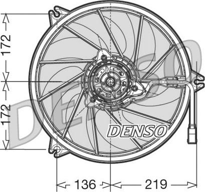 Denso DER21005 - Fen, radiator furqanavto.az