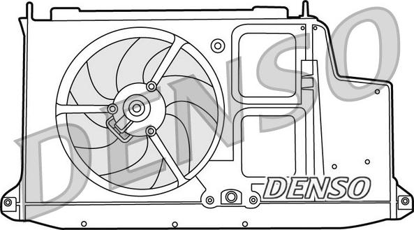 Denso DER21012 - Fen, radiator furqanavto.az