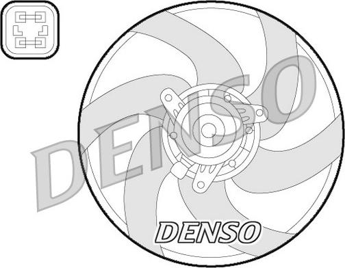 Denso DER21022 - Fen, radiator furqanavto.az