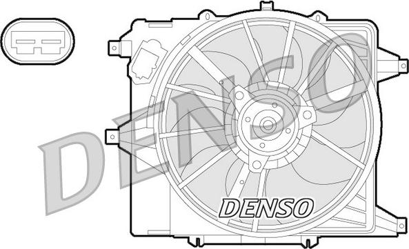 Denso DER23003 - Fen, radiator furqanavto.az