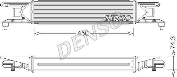 Denso DIT01007 - Intercooler, şarj cihazı furqanavto.az