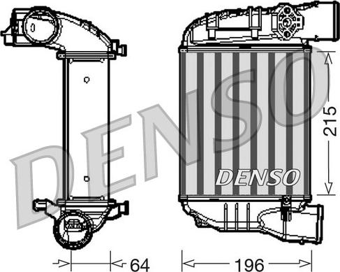 Denso DIT02003 - Intercooler, şarj cihazı furqanavto.az