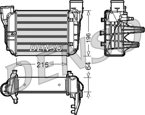 Denso DIT02002 - Intercooler, şarj cihazı furqanavto.az