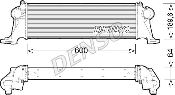 Denso DIT12004 - Intercooler, şarj cihazı furqanavto.az