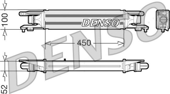 Denso DIT20001 - Intercooler, şarj cihazı furqanavto.az