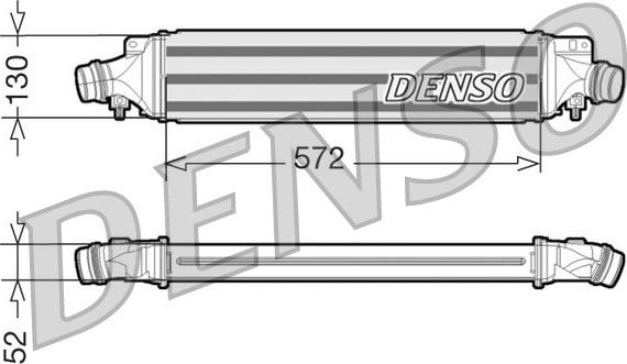 Denso DIT20003 - Intercooler, şarj cihazı furqanavto.az