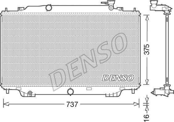 Denso DRM44042 - Radiator, mühərrikin soyudulması furqanavto.az