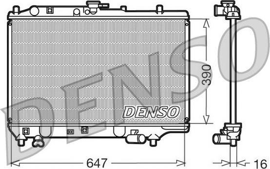 Denso DRM44006 - Radiator, mühərrikin soyudulması furqanavto.az