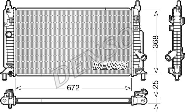 Denso DRM44034 - Radiator, mühərrikin soyudulması furqanavto.az