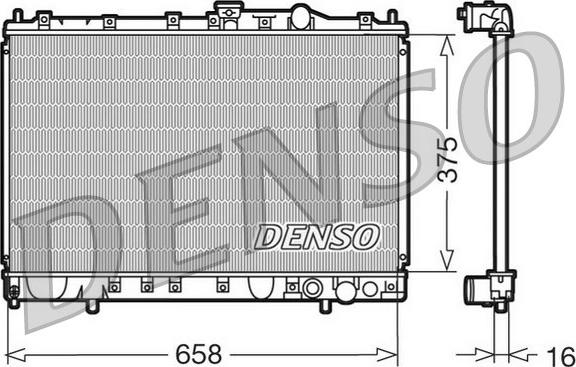 Denso DRM45002 - Radiator, mühərrikin soyudulması furqanavto.az