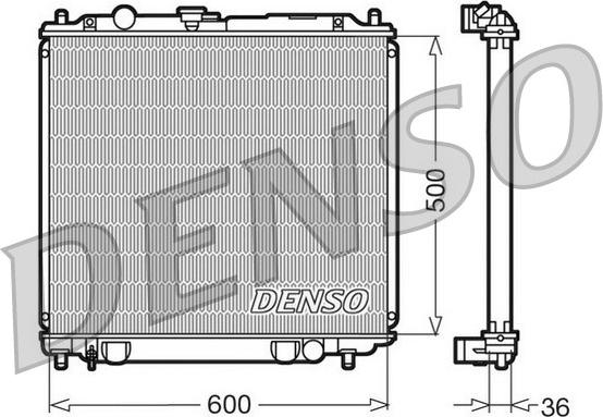 Denso DRM45014 - Radiator, mühərrikin soyudulması furqanavto.az