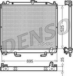Denso DRM45015 - Radiator, mühərrikin soyudulması furqanavto.az