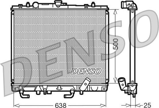 Denso DRM45016 - Radiator, mühərrikin soyudulması furqanavto.az